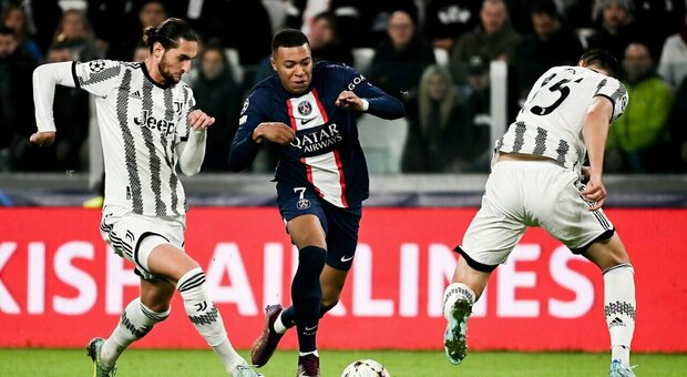 Juventus vs Psg 1-2, Bonucci non basta contro Mbappé e Mendes: bianconeri in Europa League