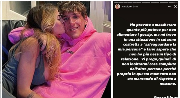 Niccolò Zaniolo e Chiara Nasti, amore finito. Lei su Instagram: «Non inoltratemi le sue cose»