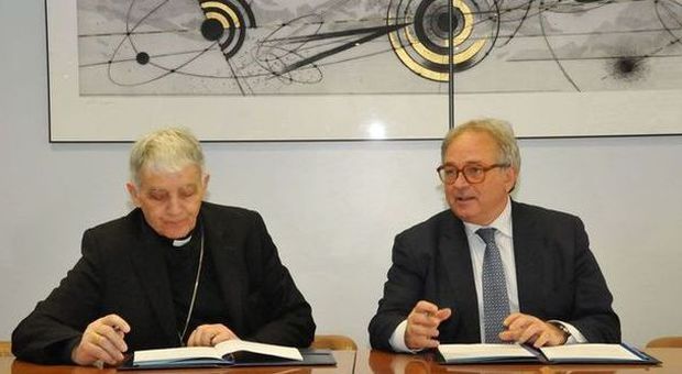 Il cardinale Edoardo Menichelli e Gian Mario Spacca