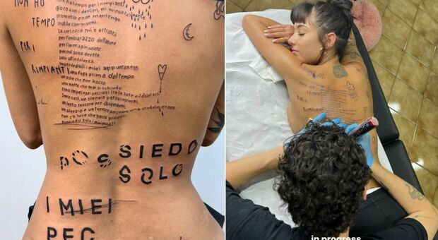 Giorgia Soleri, nuovo tatuaggio: «Impressa per sempre sulla mia pelle». Cosa c'è scritto?