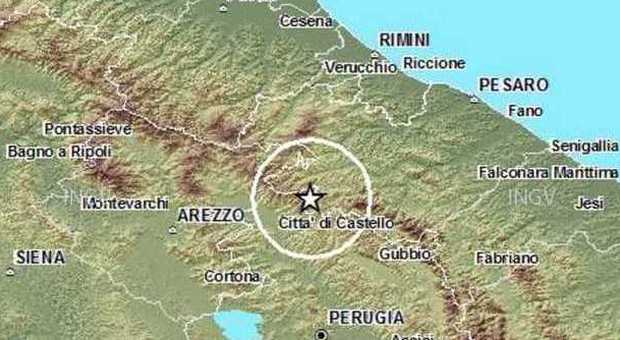 Terremoto di intensità 3.1 tra alta valle del Metauro e Città di Castello