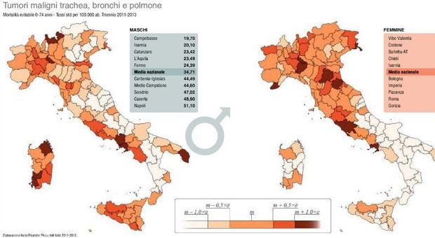 Mortalità evitabile in Campania: colpa di fumo, peso e sedentarietà