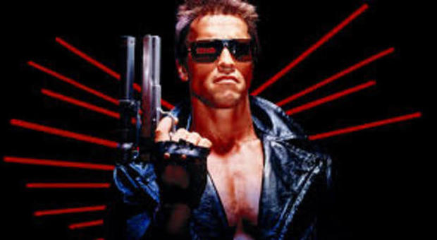 Terminator impersonato da Arnold Schwarzenegger