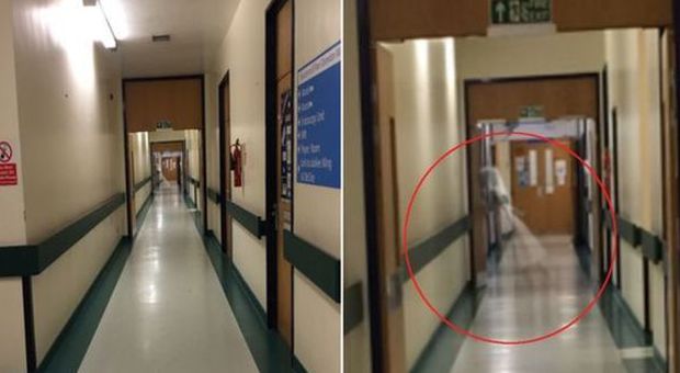 Il fantasma della bambina all'ospedale (Snapchat - Andrew Milburn)