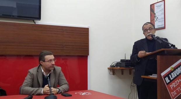 a sinistra il consigliere regionale del Pd Gianluca Daniele, a destra Sandro Ruotolo