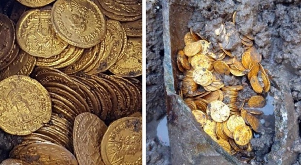 Trovano un tesoro di mille monete d'oro, il maxi-premio dopo la battaglia col Ministero: «La metà agli scopritori». Vale 4 milioni (ma potrebbe arrivare a 11)