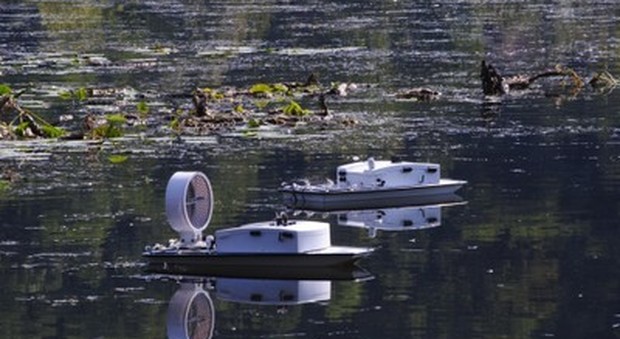 Due droni acquatici hanno monitorato lo stato di salute del lago di Fimon