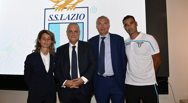 Claudio Lotito alla presentazione della Lazio femminile (foto ROSI)