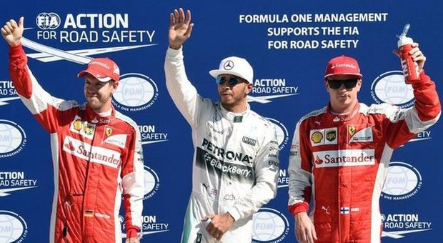 Monza, pole per Hamilton, la Ferrari c'è: Raikkonen secondo e Vettel terzo