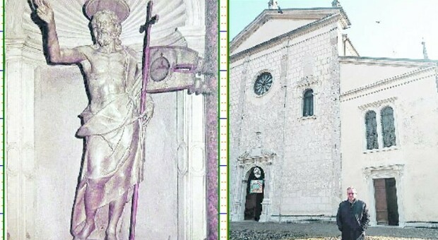 Vandali al Duomo di Feltre, la denuncia del parroco: danneggiata la preziosa statua