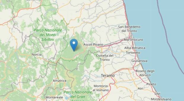 Terremoto ad Acquasanta Terme (Ascoli Piceno): magnitudo 3.1, poi sciame sismico