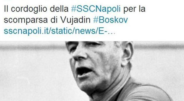 Boskov, il cordoglio della Ssc Napoli: «Memorabile quella rimonta alla Lazio» | Video