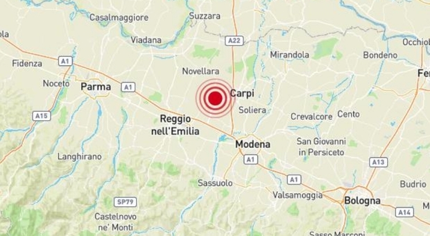 Terremoto a Reggio Emilia di 3.4: gente in strada a Carpi, blackout nel Modenese
