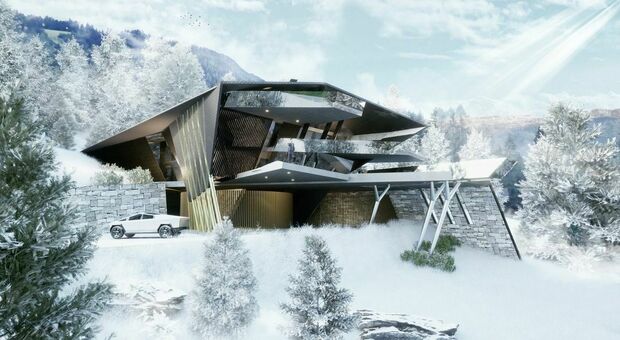 Elon Musk, la villa futurista sulle Dolomiti in «armonia con il paesaggio circostante»