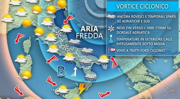 Meteo, arriva l'autunno: freddo e neve sull'Italia, ecco quali saranno le Regioni più colpite