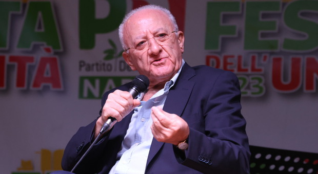Il presidente della Regione Campania, Vincenzo De Luca.