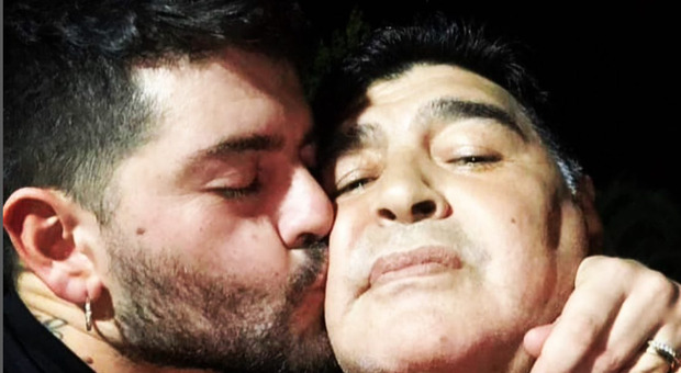 Maradona jr col padre