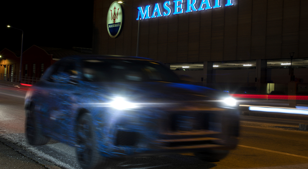 Una immagine del nuovo suv della Maserati