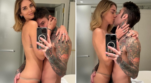 Chiara Ferragni e Fedez, bacio e selfie (quasi nudi) in bagno. Ma i fan non apprezzano: «Apritevi OnlyFans»