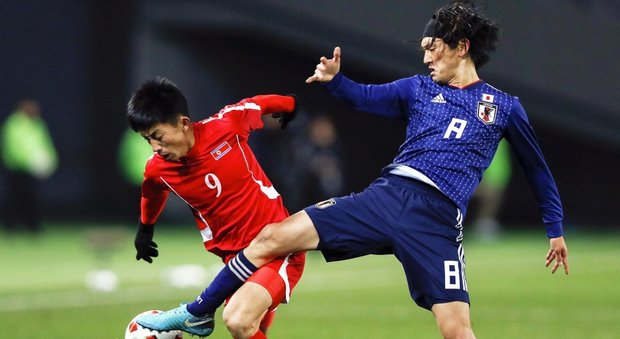La nazionale della Corea del Nord in campo perde contro il Giappone: martedì il derby con la Corea del Sud