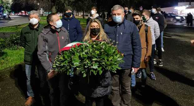 Giornata del ricordo, delegazione romana di FdI depone corona di fiori: «Mai più oblio»
