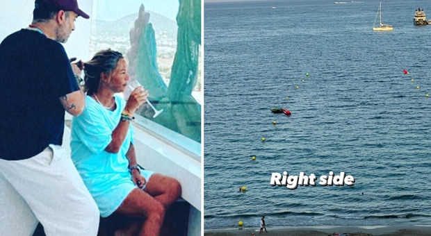 Sonia Bruganelli, vacanza a Ibizia: «La direzione giusta». I fan: lontana da Paolo Bonolis