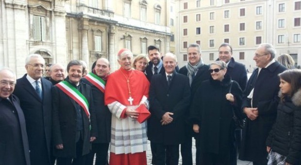 Una festa a San Severino con il cardinale Menichelli