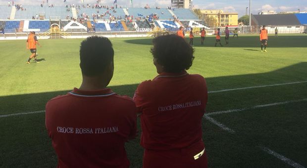 Alla Croce rossa l'assistenza sanitaria per le partite in casa del Latina calcio