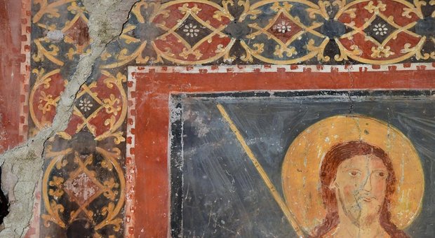 Roma, affresco medievale ritrovato intatto nella chiesa di Sant'Alessio all'Aventino