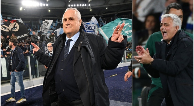 Rissa Mourinho-Lotito a fine derby. «Cosa guardi?». «Io sono il presidente della Lazio, tu sei ospite». Scintille e accuse