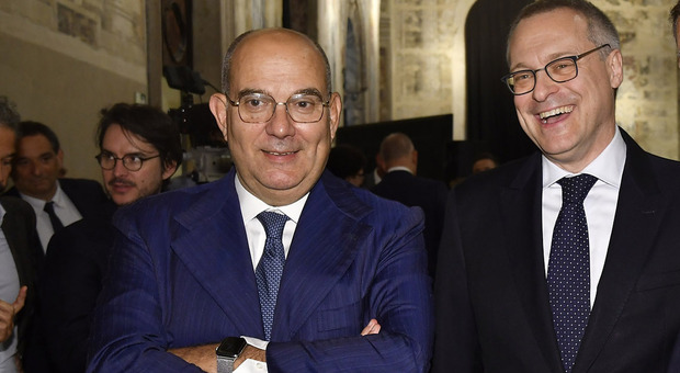 A sin Enrico Carraro con il presidente di Confindustria Carlo Bonomi