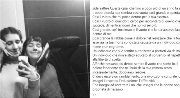 Elena Cecchettin: «Filippo Turetta non è stato educato al consenso, al rispetto e alla libertà di scelta». Il profilo Instagram