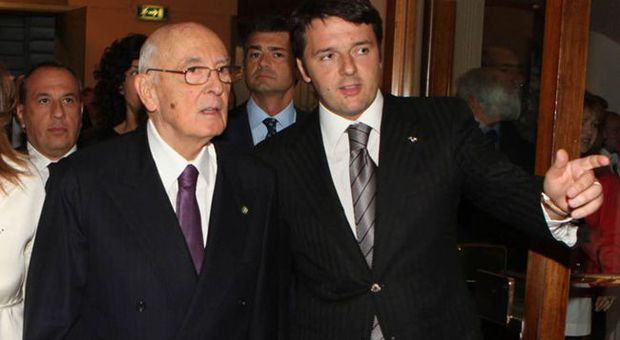 Giorgio Napolitano e Matteo Renzi
