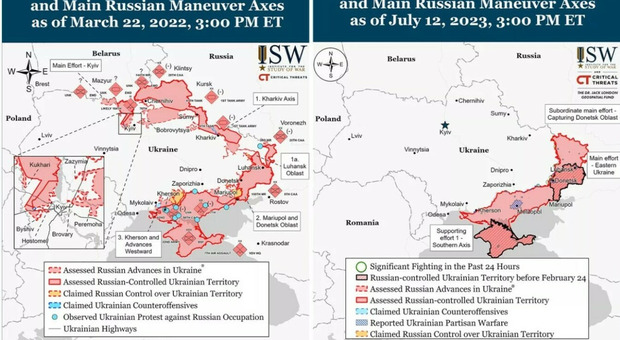 Guerra Russa-Ucraina, Blinken: «Kiev ha riconquistato più della metà dei territori presi da Mosca nel 2022»