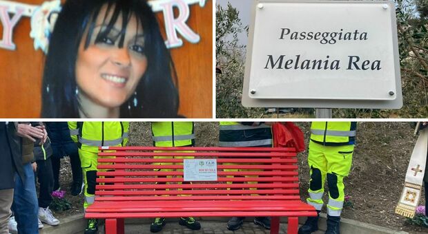 Melania Rea uccisa con 35 coltellate dal marito Salvatore Parolisi. Intitolata una panchina in suo nome, il fratello Michele: «Donne, denunciate»