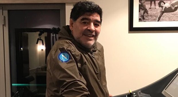 Maradona sul tapis roulant: mi alleno coi colori della squadra del mio cuore