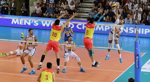 Volley, Italia-Cina 3-0: Antonov e Russo a casa, Candellaro e Randazzo fra i 14