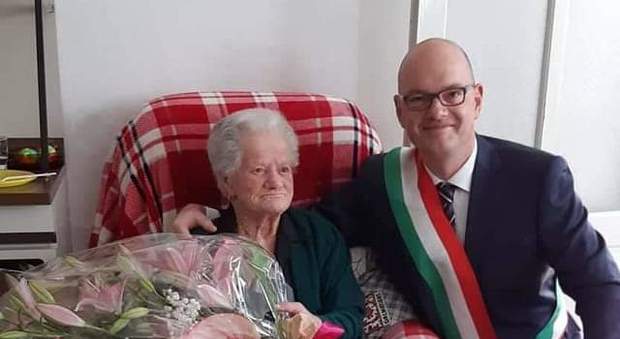 Silvia Mascarin con il sindaco di Azzano, Marco Putto