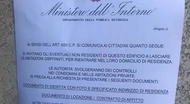 Coronavirus a Napoli, l'allarme della questura: «Attenti ai falsi annunci nei palazzi»