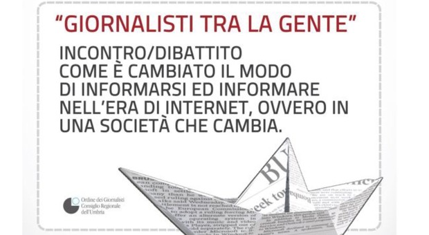 «Giornalisti tra la gente» a Spoleto per parlare dell'informazione che cambia