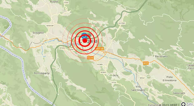 Terremoto all'Aquila oggi, scossa di magnitudo 3.1: avvertita anche in provincia