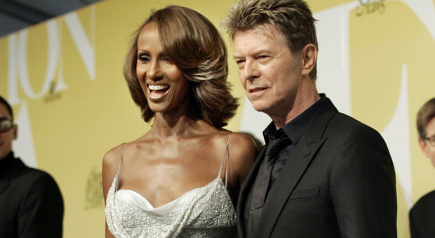 David Bowie e la moglie Iman