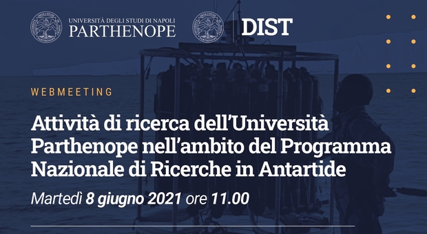 Università Parthenope di Napoli, web meeting «Ricerca in Antartide»