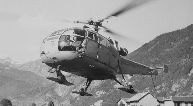 L'Alouette II, il primo elicottero a eseguire un soccorso in montagna