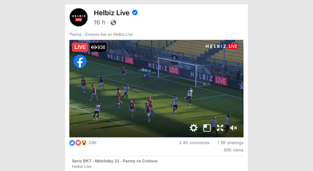 Helbiz, la Serie B sbarca su Facebook: tutte le partite in diretta. Come vederle e quanto costeranno
