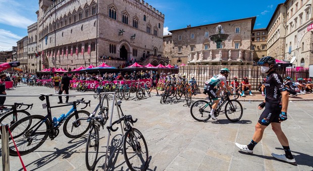 L'ultima volta del GIro a Perugia, era il 2021 per la tappa che si concluse a Montalcino