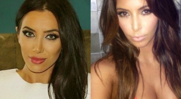 Kim Kardashian a sinistra e Milana Aslani a destra