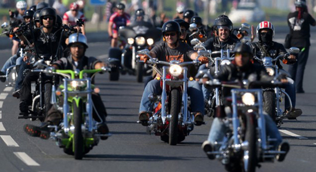 Un raduno di Harley Davidson