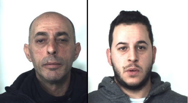 I due rapinatori arrestati dai carabinieri di Udine