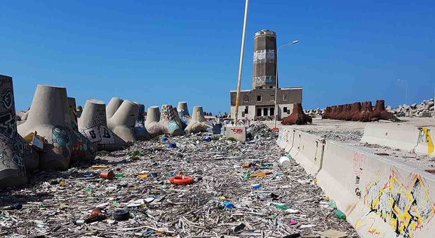 Fiumicino, i cittadini ripuliscono l'area del Vecchio Faro da quintali di rifiuti